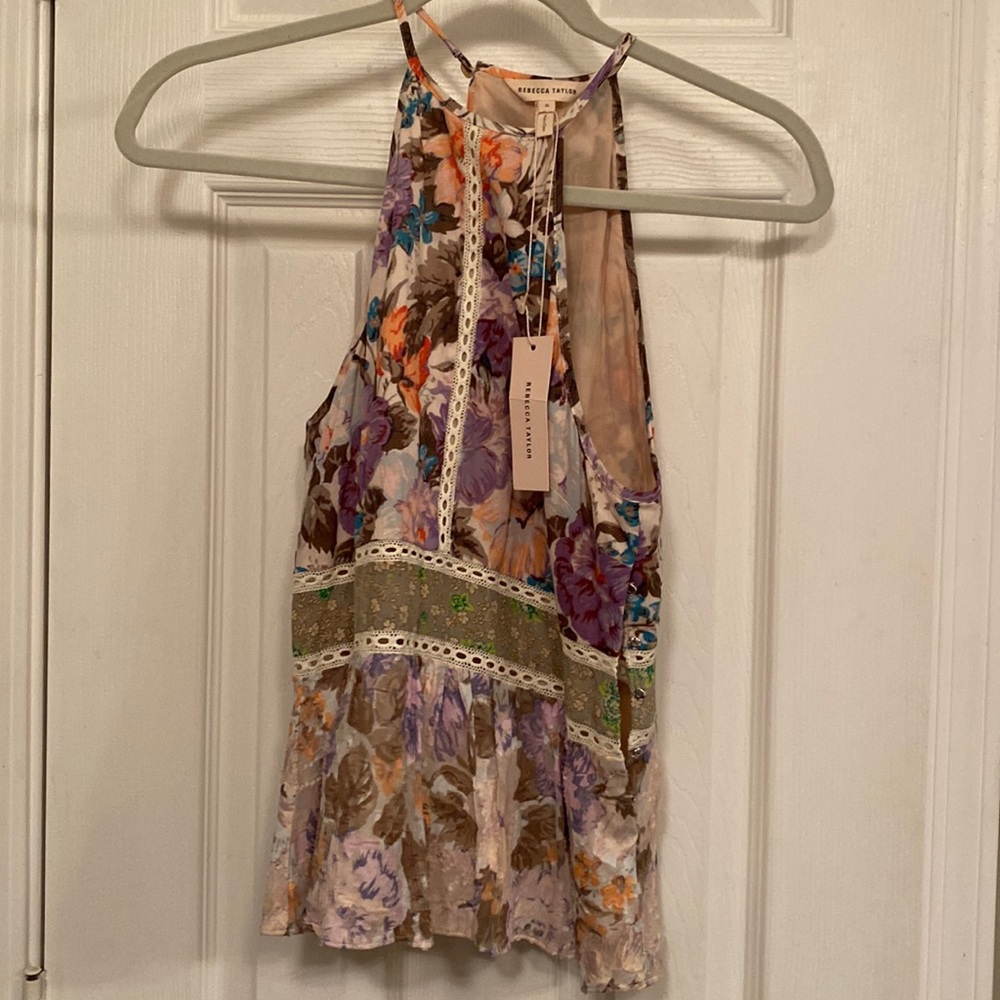BNWT Rebecca Taylor silk top
